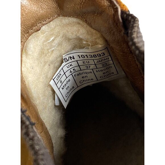 Ugg Brown Bonham Leather Ankle Boots Size 6 - Picture 7 of 9